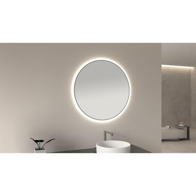 Wiesbaden Ronde Spiegel Novi met LED, Dimbaar 60 cm Mat Zwart Wiesbaden Ronde Spiegel Novi met LED, Dimbaar 60 cm Mat Zwart