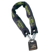 Antidiefstalketting - BURG WACHTER - SKM 6/60/NI40 - 60 cm, 6 mm gehard vierkant staal, maritiem roestvrijstalen hangslot - thumbnail