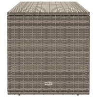 Opbergbox voor buiten 100x55x55,5 cm poly rattan grijs - thumbnail