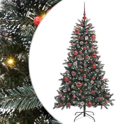 VidaXL Kunstkerstboom met 150 led groen 150 cm pvc en plastic en staal