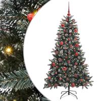 VidaXL Kunstkerstboom met 150 led groen 150 cm pvc en plastic en staal - thumbnail