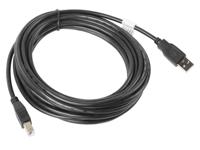 Lanberg CA-USBA-10CC-0050-BK USB-kabel USB 2.0 5 m USB B Zwart - thumbnail