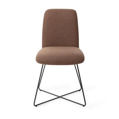 Jesper Home Eetkamerstoel 'Taiwa' Cross Black, kleur Rustic Rye