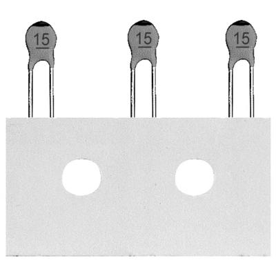 RICHWELL Keramische condensator Radiaal bedraad 100 V/DC 80 % 1 stuk(s)