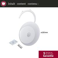 Paulmann Viby 92492 LED-nachtlamp met bewegingsmelder Rond LED Warmwit Wit - thumbnail
