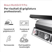 Braun CG9160 MultiGrill 9 Contact grill Zwart - thumbnail