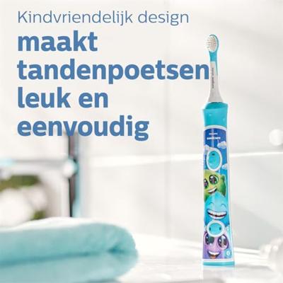 Philips Sonicare Sonicare for Kids 4+ Opzetborstel voor elektrische tandenborstel 4 stuk(s) Lichtgroen, Wit - thumbnail