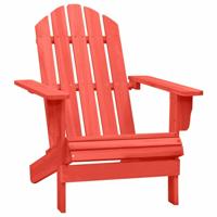 VidaXL Tuinstoel adirondack massief vurenhout rood - thumbnail