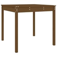 Tuintafel 82,5x82,5x76 cm massief grenenhout honingbruin - thumbnail