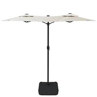 VidaXL Parasol dubbel dak 316x240 cm zandwit - thumbnail