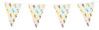 Folievlaggenlijn gekleurde eenhoorns (4m) - thumbnail