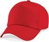 Beechfield CB10 Original 5 Panel Cap - Classic Red - One Size Beechfield CB10 Original 5 Panel Cap - Classic Red - One Size