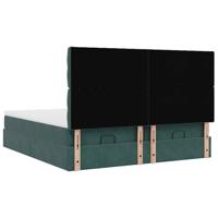 Ottoman bed met matrassen en LED's 180x200cm fluweel - thumbnail