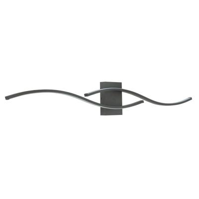 Highlight Design wandlampOnda zwart golf - W3527.01
