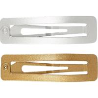 Creativ Company Haarspeld, l: 58 mm, b: 16 mm, goud, zilver, 4 stuk/ 1 doos - thumbnail