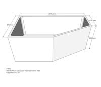 Xenz beterbad baddrager voor society 160 links 160x90cm - thumbnail