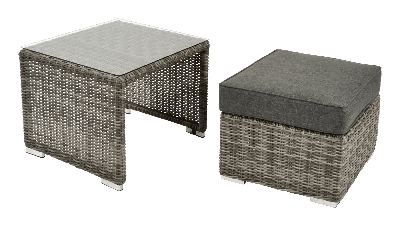 Lounge tafel met Hocker Perugia