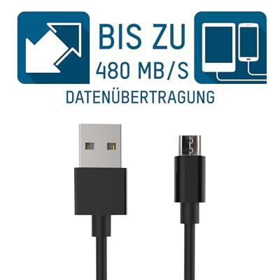 Ansmann 1700-0077 USB-kabel USB 2.0 USB-A stekker, USB-micro-B stekker 2.00 m Zwart Aluminium-stekker, TPE-mantel Ansmann 1700-0077 USB-kabel USB 2.0 USB-A stekker, USB-micro-B stekker 2.00 m Zwart Aluminium-stekker, TPE-mantel