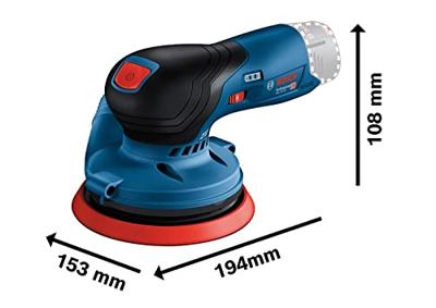 Bosch Blauw GEX 12V-125 Professional | Accu-excenterschuurmachine | 12V | Body | Zonder Accu&apos;s & Laders | In L-Boxx - 0601372100