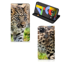 Google Pixel 4a | Hoesje maken | Baby Luipaard - thumbnail