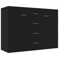 vidaXL Dressoir 88x30x65 cm spaanplaat zwart - thumbnail