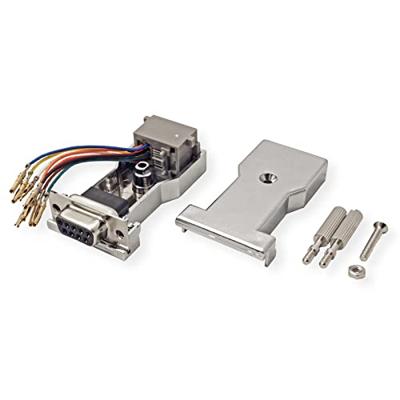 ROLINE DB9 female-RJ45 female 8P/8C 8 aders., zilver