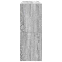 Schoenenrekken 2 st stapelbaar 89,5x30x40 cm grijs sonoma eiken - thumbnail