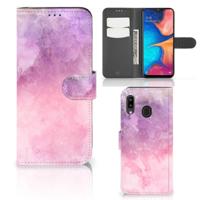 Hoesje Samsung Galaxy A30 Pink Purple Paint - thumbnail