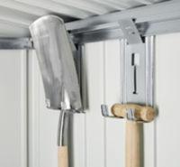 Biohort Panorama Gr. P3 metalen tuinhuis met standaard deur 237x238 cm donkergrijs metallic- Zadeldak- Staal- Biohort - thumbnail