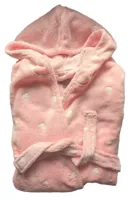 Cocodream dames badjas fleece - Dots - Warme winter ochtendjas - Badjassen dames - thumbnail