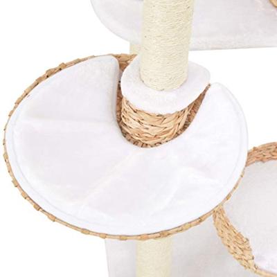 VidaXL Kattenkrabpaal met sisal krabpaal zeegras