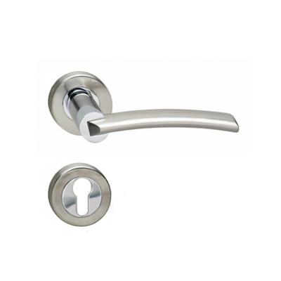 Intersteel Deurkruk Sylvia op rozet met profielcilinderrozetten - chroom/nikkel mat