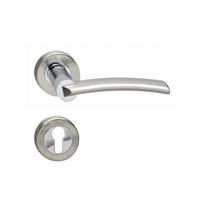 Intersteel Deurkruk Sylvia op rozet met profielcilinderrozetten - chroom/nikkel mat - thumbnail