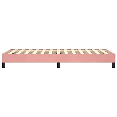 Boxspringframe fluweel roze 90x200 cm Boxspringframe fluweel roze 90x200 cm