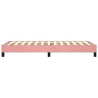 Boxspringframe fluweel roze 90x200 cm - thumbnail