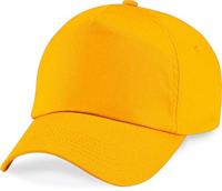 Beechfield CB10 Original 5 Panel Cap - Gold - One Size - thumbnail