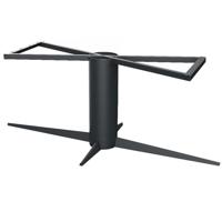 Stalen tafelonderstel zwart kolom 180 bij 78 cm en hoogte 73 cm - thumbnail