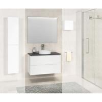 Onderkast Exellence Bologna 80 cm Incl Stenen Blad Mat Wit Exellence - thumbnail