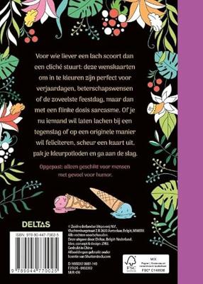 Deltas F*ck it - wenskaarten om in te kleuren