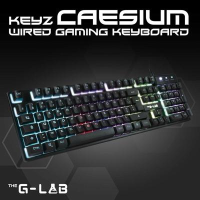 Draadloos toetsenbord The G-Lab KEYZ-CAESIUMT-W/SP Zwart Draadloos toetsenbord The G-Lab KEYZ-CAESIUMT-W/SP Zwart