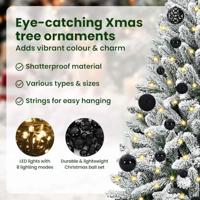 Kunstkerstboom met 150 LED Groen en Wit 120 cm PVC en Metaal - thumbnail