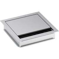 Bachmann 930.310 Kabeldoorvoering Vierkant Klem-Ø (max.): 5 mm Aluminium Zilver (mat, geëloxeerd) 1 stuk(s) - thumbnail