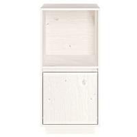 Dressoir 38x35x80 cm massief grenenhout wit - thumbnail
