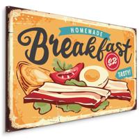 Schilderij - Homemade Breakfast, Reclamebord, Premium Print - thumbnail