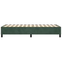 Boxspringframe fluweel donkergroen 100x200 cm - thumbnail