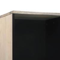 Badkamer wastafelkast Wit 38 x 33 x 160 cm Bewerkt hout - thumbnail