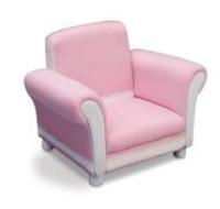 Delta Children UP85853GN Kinderfauteuil Roze/Wit - thumbnail