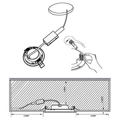 Eglo Led inbouwspotFueva 5 Ø 8,6cm - 99147