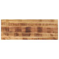 Tafelblad rechthoekig 140x60x1,5 cm massief ruw mangohout - thumbnail