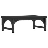 VidaXL Monitorstandaard 37x23x14 cm bewerkt hout zwart - thumbnail